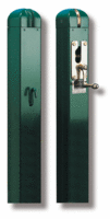 Gared 3" Square Championship Tennis Posts, Green - Click Image to Close