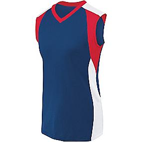 High 5 Sportswear Women's Sleeveless Volleyball Jersey-Piranha