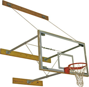 Spalding 3-Point Wall Mount Backstop (40"-72"), AA-302-730 - Click Image to Close