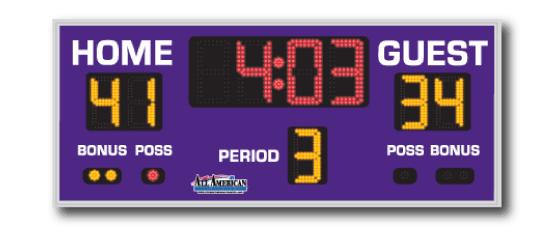 All American Basketball Scoreboard 8206
