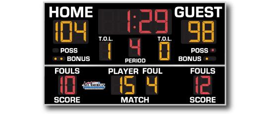 All American Basketball Scoreboard 8218