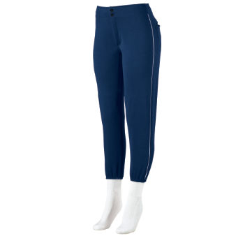 Augusta Sportswear Ladies Low Rise Softball Pant w/ Piping