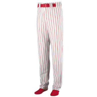 Augusta Sportswear Youth Striped Open Bottom Baseball Pant - Click Image to Close