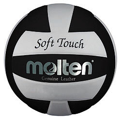 Molten Black/White Soft Touch Volleyball