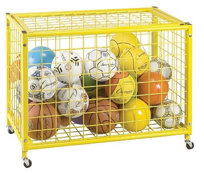 Champion Sports Locking Ball Storage Cart - LRCL