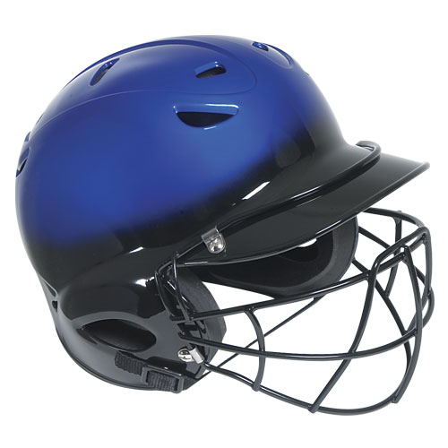 MacGregor Two Tone OSFA Vented Baseball Batting Helmet With Mask