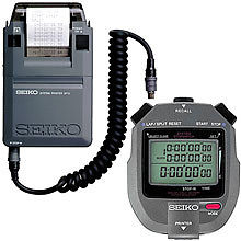 Seiko S143 Set - 300 Lap Memory Timer with Printer