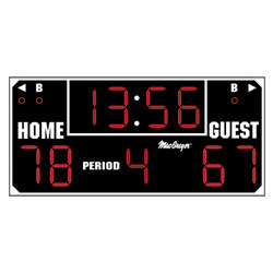 Ultimate Wallmount Indoor Scoreboard with Wireless Remote