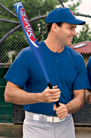 Sport-Tek Short Sleeve Baseball Henley T210