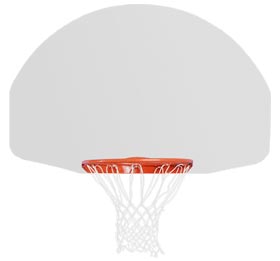 Spalding Rear Mount Steel Fan-Shaped Basketball Backboard