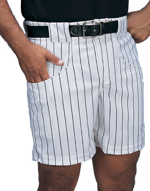 Teamwork 4222 Adult 14oz Poly Knitted Striped Baseball Shorts