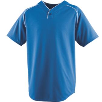 Augusta Sportswear Youth Wicking One-Button Baseball Jersey