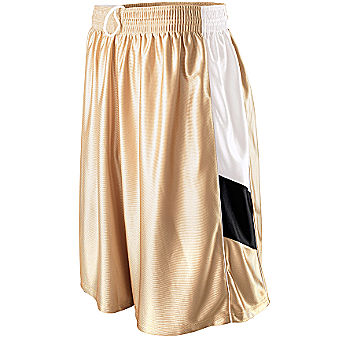 Augusta Sportswear Adult Tri-Color Dazzle Basketball Shorts - Click Image to Close