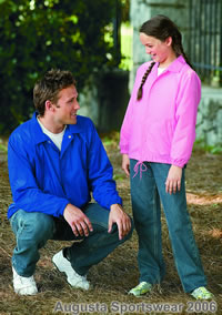Augusta Sportswear Youth Nylon Coach's Lined Warm-Up Jacket