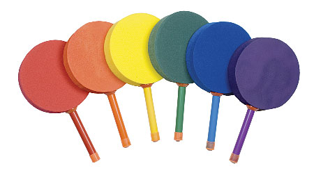 Champion Sports 7-inch Foam Colored Racquetball Paddle Set - Click Image to Close