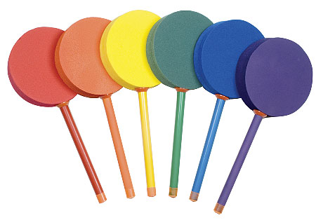 Champion Sports 12-inch Foam Colored Badminton Paddle Set