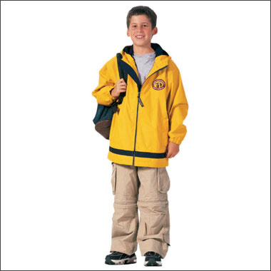 The Youth New Englander Rain Jacket from Charles River Apparel