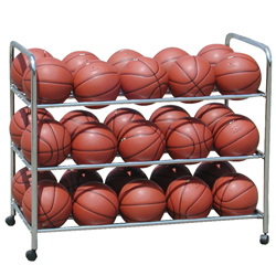 Athletic Connection Double-Wide Steel Ball Cart