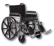 Lightweight Wheelchair 16" Seat with Desk Arm, Elevated Legrest