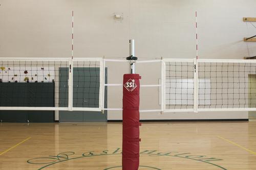 Gared Sports 6102 Scholastic Telescopic Two-Court Volleyball Net