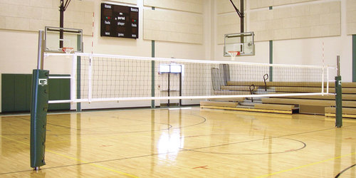 Gared Sports Collegiate One-Court Volleyball System, Less Sleeve