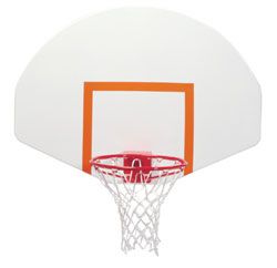 Spalding Front Mount Steel Fan-Shaped Basketball Backboard