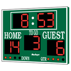 MacGregor 8' x 6' Football Scoreboard - Click Image to Close