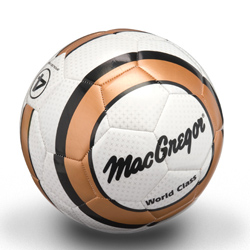 MacGregor World Class Soccer Ball White/Orange Size 4
