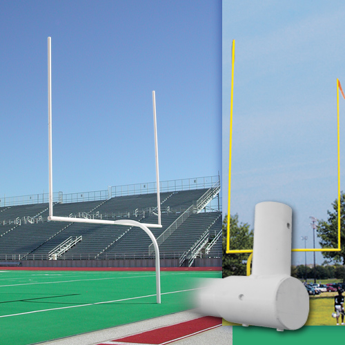 Official High School Gooseneck Football Goalpost Uprights