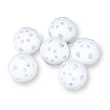 Perforated Plastic Practice Golf Balls