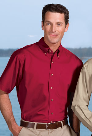 Port Authority S500T Men's Short Sleeve Twill Dress Shirt