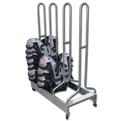 Pro-Down Double Wide Football Shoulder Pad Rack
