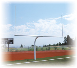 Stackhouse FPGHS Permanent Gooseneck High School Goal Posts-Pair - Click Image to Close