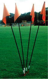 Stackhouse SCF Soccer Corner Flags with Spring Base - Set of 4