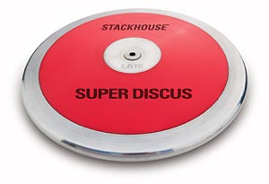 Stackhouse T61 Red Super "Low Spin" 1.6 Kilo High School Discus - Click Image to Close