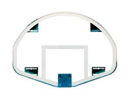 Spalding Fan-Shaped Glass Basketball Backboard
