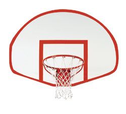Spalding Fiberglass Fan-Shaped Basketball Backboard