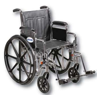Lightweight Wheelchair 16" Seat with Full Arm, Swing Footrest