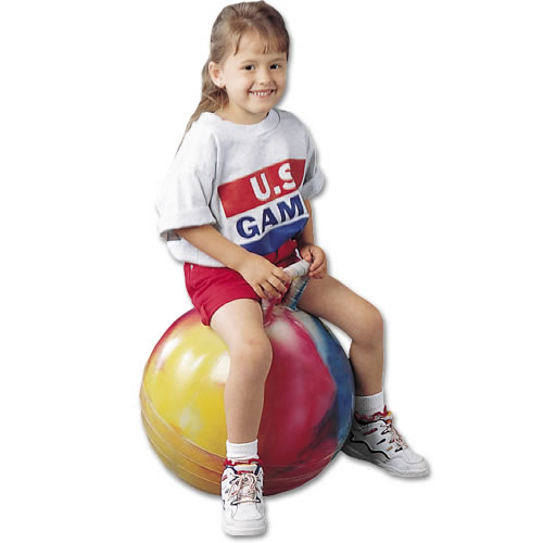 US Games 18-inch Hopper PE Balance Trainer Bouncing Ball