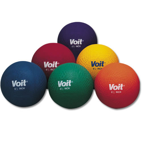 Voit 8.5" Multi-Colored Playground Balls - Prism Pack of 6